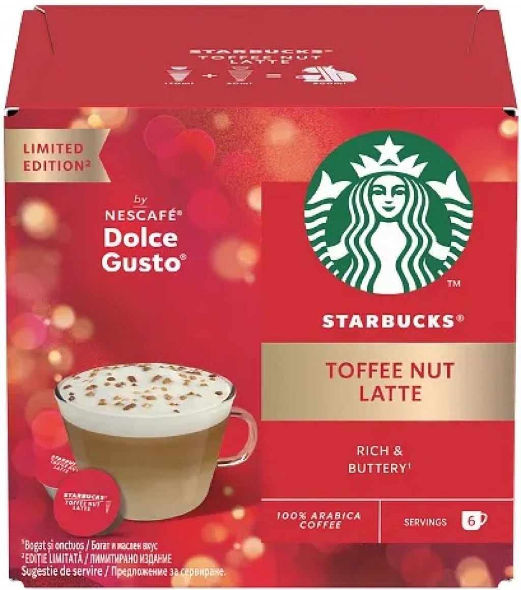 Кафе капсули STARBUCKS Toffee Nut Latte 6 напитки